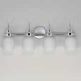 Maxim - 12334WTPC - Four Light Bath Vanity - Milk - Polished Chrome