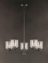 Maxim - 12266CDBK - Five Light Chandelier - Acadia - Black