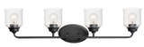 Maxim - 12264CDBK - Four Light Bath Vanity - Acadia - Black