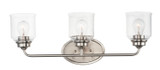 Maxim - 12263CDSN - Three Light Bath Vanity - Acadia - Satin Nickel