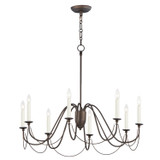 Maxim - 12168CHB - Eight Light Chandelier - Plumette - Chestnut Bronze