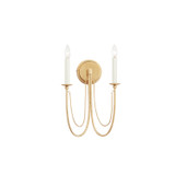 Maxim - 12161GL - Two Light Wall Sconce - Plumette - Gold Leaf