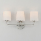 Maxim - 12093SWSN - Three Light Bath Vanity - Bristol - Satin Nickel