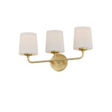 Maxim - 12093SWSBR - Three Light Bath Vanity - Bristol - Satin Brass