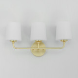 Maxim - 12093SWSBR - Three Light Bath Vanity - Bristol - Satin Brass