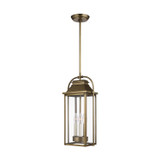 Visual Comfort Studio - OL13209PDB - Three Light Pendant - Wellsworth - Painted Distressed Brass