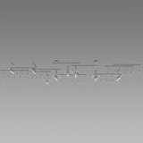 Sonneman - SLS0002-SC02 - 35 Light Pendant - Suspenders - Satin Black