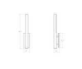 Sonneman - 7480.98-WL - LED Wall Sconce - Flue - Textured White