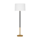 Visual Comfort Studio - KST1051BBSGBK1 - One Light Floor Lamp - Monroe - Burnished Brass