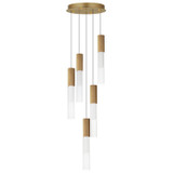 ET2 - E11015-144GLD - LED Pendant - Reeds - Gold