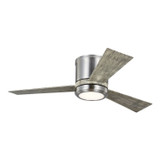 Generation Lighting. - 3CLYR42BSLGD-V1 - 42" Ceiling Fan - Clarity - Brushed Steel