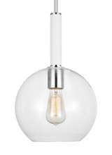 Visual Comfort Studio - KSP1061PNGW - One Light Pendant - Monroe - Polished Nickel