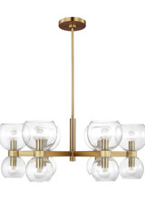 Visual Comfort Studio - KSC10212BBSCG - Six Light Chandelier - Londyn - Burnished Brass with Clear Glass