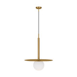 Visual Comfort Studio - KP1141BBS - One Light Pendant - Nodes - Burnished Brass