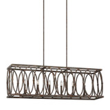 Visual Comfort Studio - F3224/6DA - Six Light Linear Chandelier - Patrice - Deep Abyss