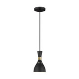 Visual Comfort Studio - EP1141MBK - One Light Pendant - Joan - Midnight Black