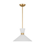 Visual Comfort Studio - DJP1091SB - One Light Pendant - Belcarra - Satin Brass