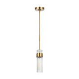 Visual Comfort Studio - CP1161BBS - One Light Pendant - Geneva - Burnished Brass