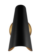 Visual Comfort Studio - AEW1001BBSMBK - One Light Wall Sconce - Tresa - Midnight Black and Burnished Brass