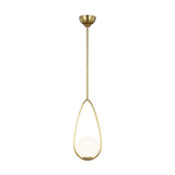 Visual Comfort Studio - AEP1001BBS - One Light Pendant - Galassia - Burnished Brass