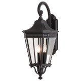 Generation Lighting. - OL5404BK - Three Light Outdoor Fixture - Cotswold Lane - Black