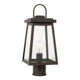 Visual Comfort Studio - 8248401EN3-71 - One Light Outdoor Post Lantern - Founders - Antique Bronze