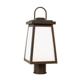 Visual Comfort Studio - 8248401-71 - One Light Outdoor Post Lantern - Founders - Antique Bronze