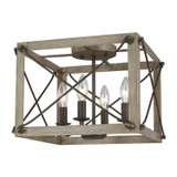 Visual Comfort Studio - 7526304EN-872 - Four Light Ceiling Flush Mount - Thornwood - Washed Pine