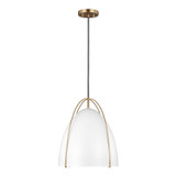 Visual Comfort Studio - 6551801EN3-848 - One Light Pendant - Norman - Satin Brass