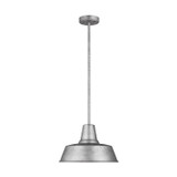 Visual Comfort Studio - 6237401-57 - One Light Outdoor Pendant - Barn Light - Weathered Pewter