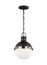 Visual Comfort Studio - 6177101EN3-112 - One Light Mini Pendant - Hanks - Midnight Black