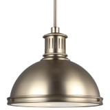 Generation Lighting. - 65087EN3-848 - Three Light Pendant - Pratt Street Metal - Satin Brass