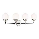 Visual Comfort Studio - 4487904EN-962 - Four Light Wall / Bath - Cafe - Brushed Nickel