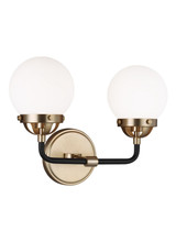 Visual Comfort Studio - 4487902EN-848 - Two Light Wall / Bath - Cafe - Satin Brass