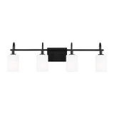 Visual Comfort Studio - 4457104EN3-112 - LED Bath Wall Sconce - Oak Moore - Midnight Black