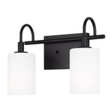 Visual Comfort Studio - 4457102EN3-112 - LED Bath Wall Sconce - Oak Moore - Midnight Black