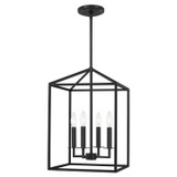 Generation Lighting. - 5215004EN-112 - Four Light Hall / Foyer - Perryton - Midnight Black