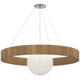 Visual Comfort Signature - WS 5002PN/NO-WG - LED Chandelier - Arena - Polished Nickel and White Glass