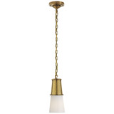 Visual Comfort Signature - TOB 5751HAB-WG - One Light Pendant - Robinson - Hand-Rubbed Antique Brass