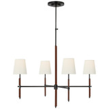 Visual Comfort Signature - TOB 5582BZ/SDL-L - LED Chandelier - Bryant Wrapped - Bronze and Saddle Leather