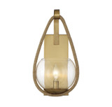 Savoy House - 9-1826-1-320 - One Light Wall Sconce - Ashe - Warm Brass and Rope