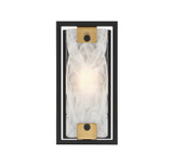 Savoy House - 9-1697-1-143 - One Light Wall Sconce - Hayward - Matte Black with Warm Brass Accents