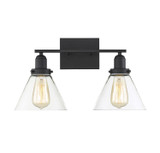 Savoy House - 8-9130-2-BK - Two Light Bath Bar - Drake - Black