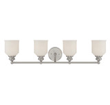 Savoy House - 8-6836-4-SN - Four Light Bath Bar - Melrose - Satin Nickel