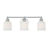 Savoy House - 8-6836-3-11 - Three Light Bath Bar - Melrose - Polished Chrome