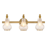 Savoy House - 8-4417-3-322 - Three Light Bathroom Vanity - Adams - Warm Brass