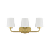 Savoy House - 8-4090-3-322 - Three Light Bath Bar - Capra - Warm Brass