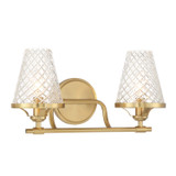 Savoy House - 8-3596-2-322 - Two Light Bathroom Vanity - Candler - Warm Brass