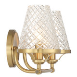 Savoy House - 8-3596-2-322 - Two Light Bathroom Vanity - Candler - Warm Brass