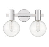 Savoy House - 8-3076-2-11 - Two Light Bathroom Vanity - Wright - Chrome
